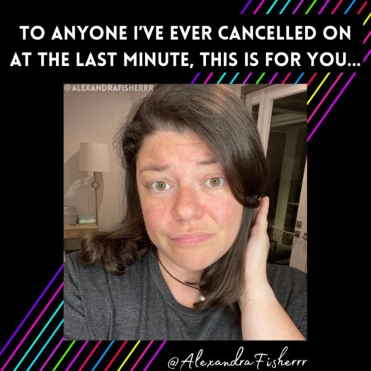 Woman selfie looking apologetic